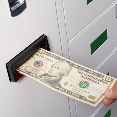 Cash payment mode for the charging locker Cash payment mode of the charging locker